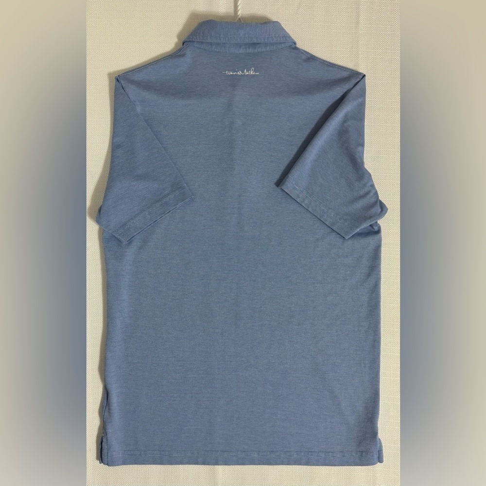 Travis Mathew Micro Stripe Golf Polo Shirt Short Sleeve Wicking Breathable Small - Picture 11 of 11